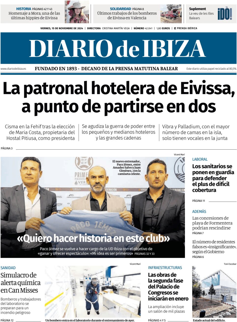 Diario de Ibiza - Front Page - 11/15/2024