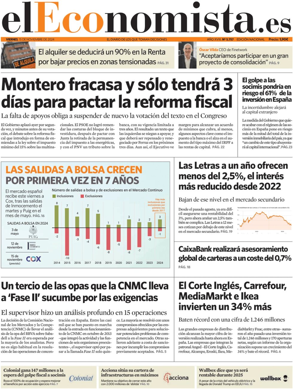 El Economista - Front Page - 11/15/2024