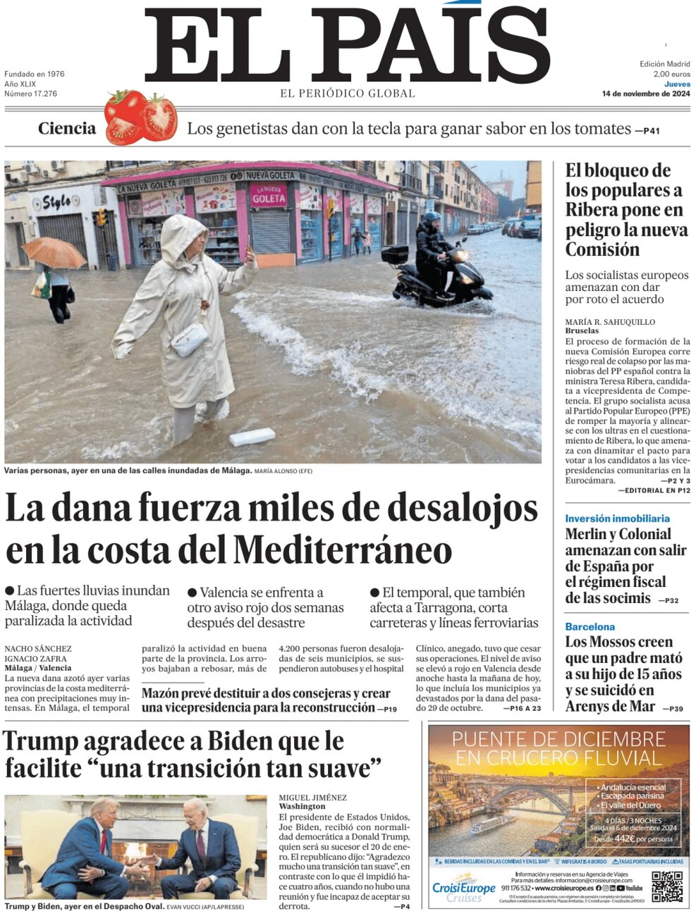 El País - Front Page - 11/14/2024