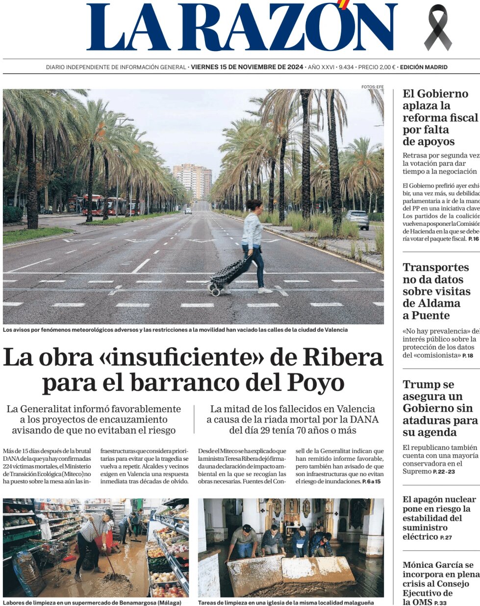 La Razón - Front Page - 11/15/2024